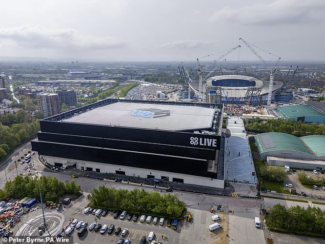 Manchester's iconic £365 million Co-op Live Arena has been plagued by disasters and has had its opening postponed several times.