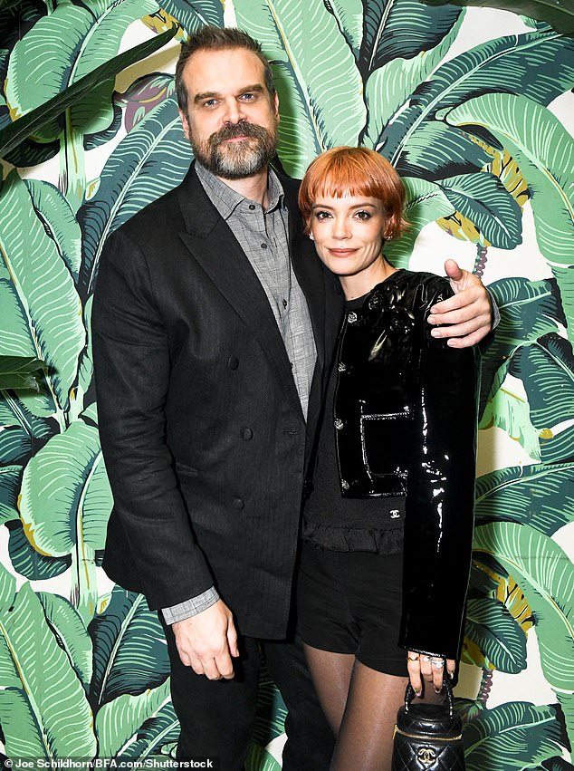 Lily is now married to Stranger Things actor David Harbour, 49 - pictured in 2023