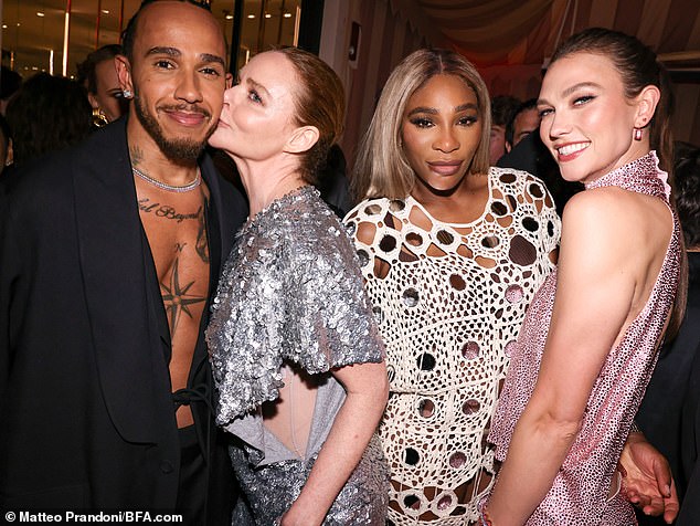 Lewis Hamilton, Stella McCartney, Serena Williams, Karlie Kloss