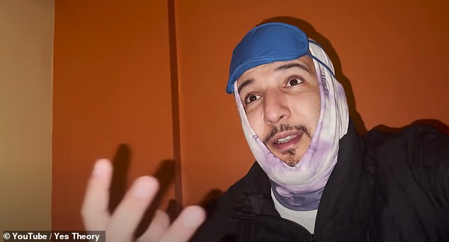 In addition to hearing fights throughout the night, the YouTuber said the cold he experienced was unbearable, as was the lack of oxygen, which led to constant bathroom breaks.