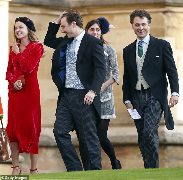 Charlie van Straubenzee and Thomas van Straubenzee attend the wedding of Princess Eugenie and Jack Brooksbank at Windsor Castle on October 12, 2018.