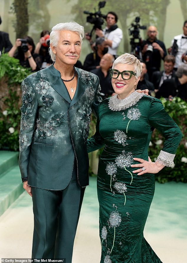 On Monday, Baz was close to his wife Catherine Martin as they walked the red carpet together at the 2024 Met Gala in New York. In the photo