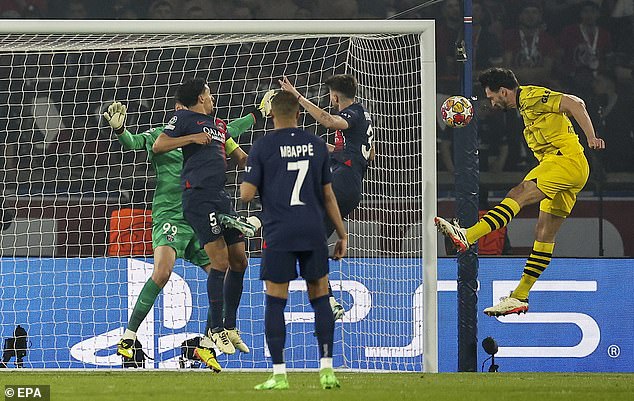 Hummels headed in Dortmund's only goal of the night in the second half as Edin Terzic's men continued a historic run.