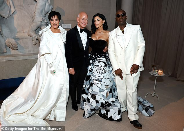 Spotted with Jeff Bezos and his fiancee Lauren Sánchez at the 2024 Met Gala