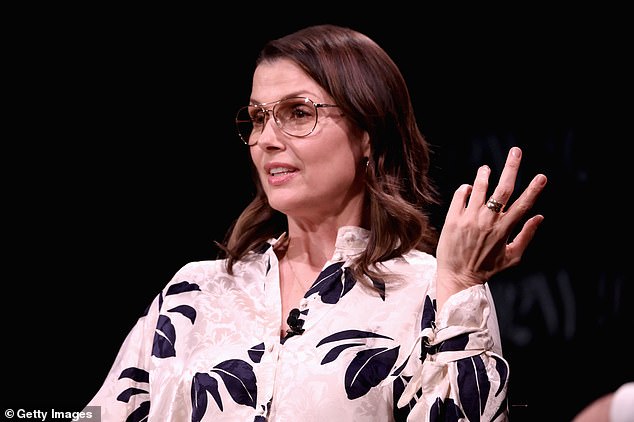 Moynahan was seen discussing the book on stage.