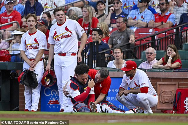 The St. Louis Cardinals later confirmed that Contreras had suffered a fracture to his left forearm.