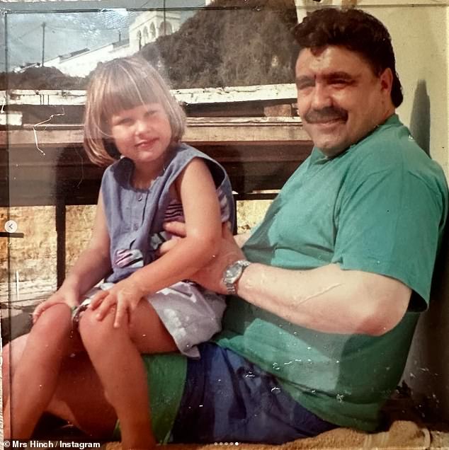 Sophie shared this childhood photo of her and her father.