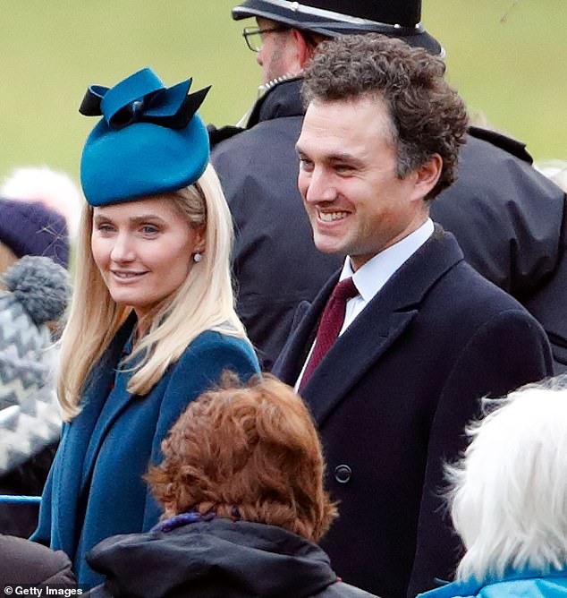 Lucy Lanigan-O'Keeffe and Thomas van Straubenzee attend the Sunday service at St Mary Magdalene Church on Sandringham Estate in 2020. Thomas is Princess Charlotte's godfather