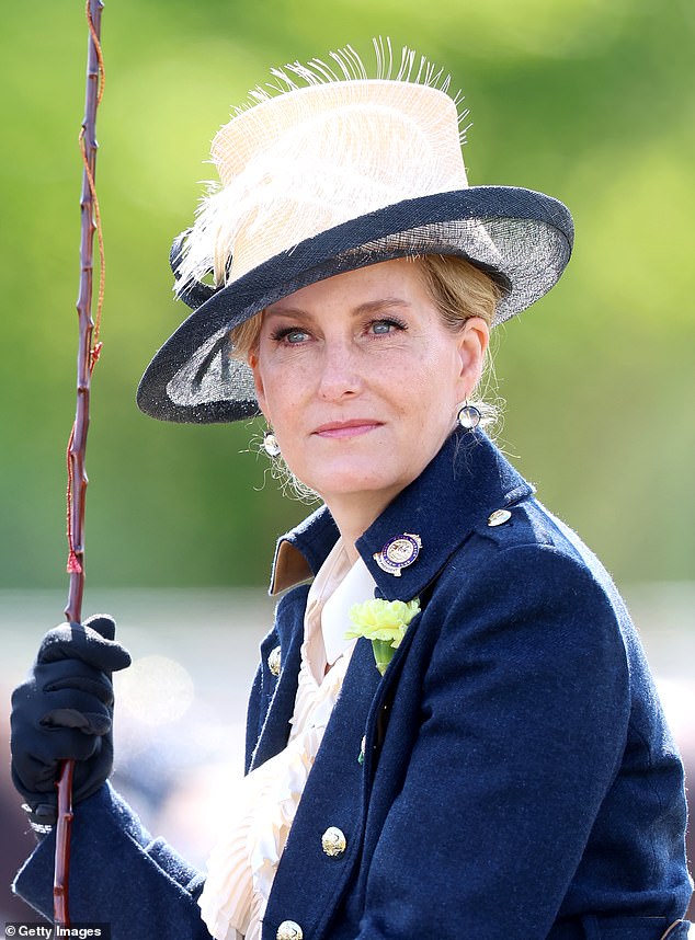 The Duchess of Edinburgh was seen taking part in the Royal Windsor Horse Show in Berkshire on Monday.