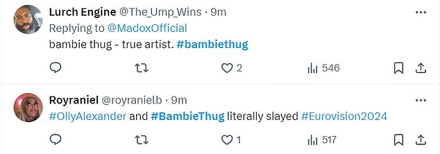 1715158739 409 Eurovision fans are blown away by Irishman Bambie Thug as