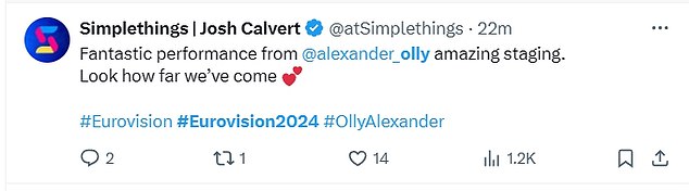 1715161505 113 Eurovision fans share concern for Olly Alexanders shaky vocals as