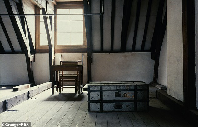 The attic of the Anne Frank House in Amsterdam, pictured.