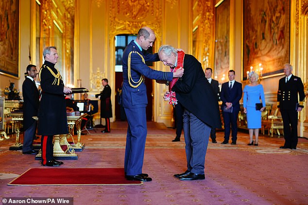 Sir Bill Beaumont, of Lytham, Chairman of World Rugby, is awarded a Knight Grand Cross of the Order of the British Empire.