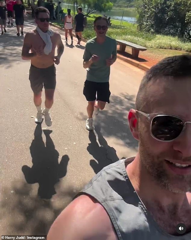 He even managed to drag Danny and Tom on a run with him to get rid of jet lag before their first concert.