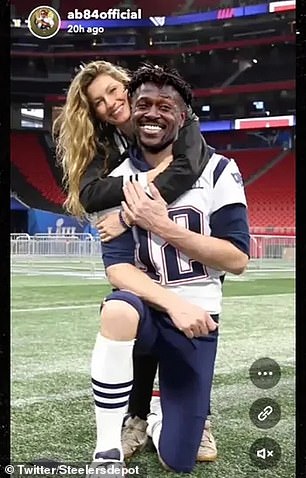 Brown has also edited his own face into photos of Tom Brady and Gisele Bundchen hugging.