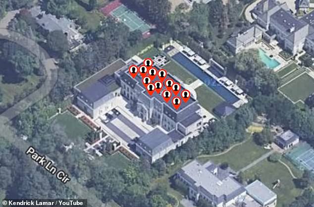 The shooting scene at Drake's Toronto mansion comes amid his ongoing feud with rival rapper Kendrick Lamar, who this week shared the cover of his song 'Not Like Us,' which features Drake's mansion covered in markers for a sex offender application.