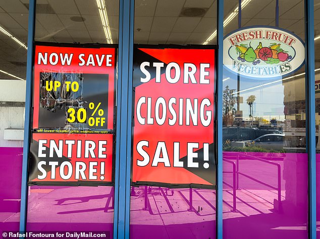 99 Cents Only Stores is closing ALL of its 372 locations; here is one in Los Angeles on La Tijera Boulevard that opened in 1982