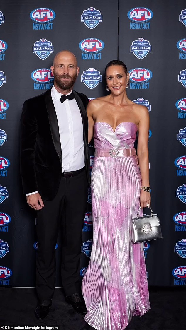 Jarrad looked dapper for his big night in a black tuxedo, bow tie and white button-down shirt.