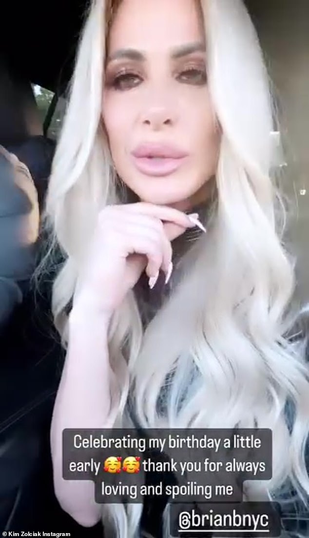 Kim, who rose to fame on The Real Housewives Of Atlanta, has been frank about the various cosmetic treatments she has undergone; in the Insta Stories photo of her this week