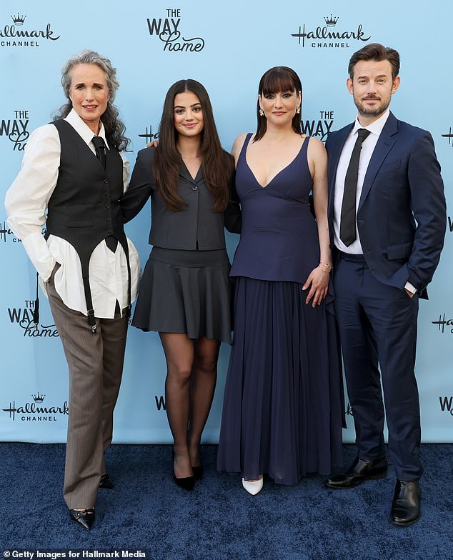 Andie posed with Sadie, Chyler and Evan.