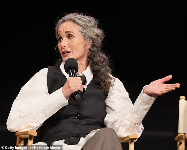 She was expressive as she took the stage for a panel.