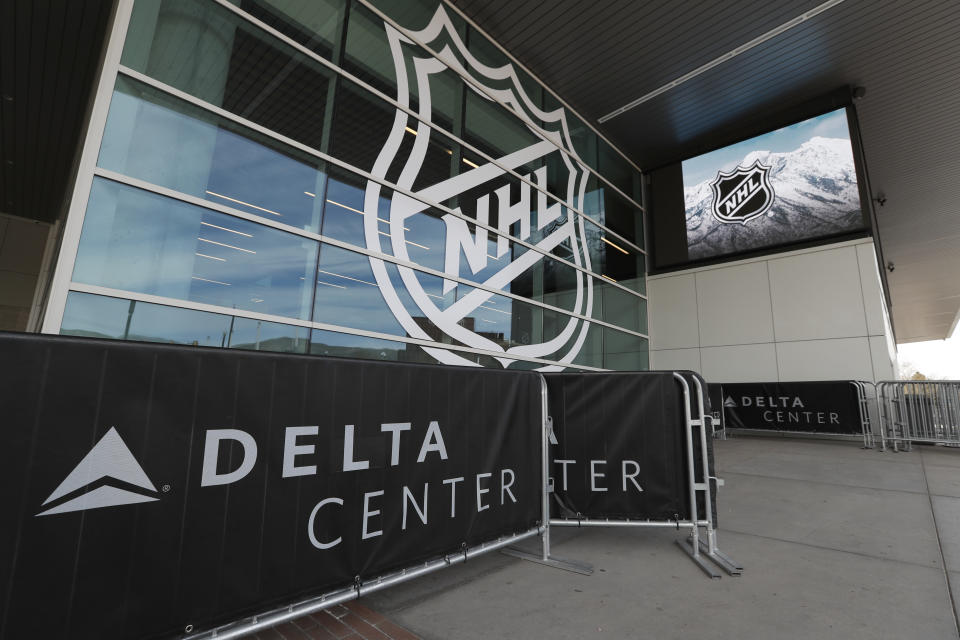 Utah's new NHL team will begin play at the Delta Center for the 2024-25 season. (Photo by Chris Gardner/Getty Images)