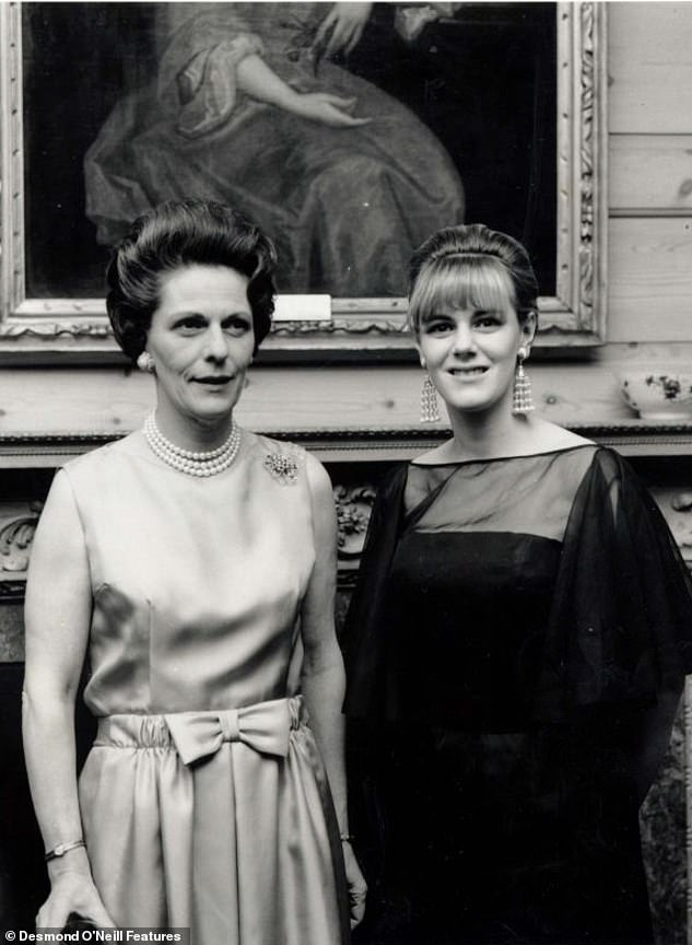 Rosalind Shand photographed with her daughter Camilla in March 1965.