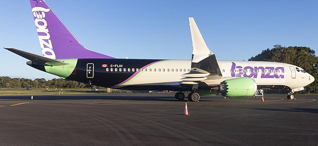 On Tuesday, Bonza announced that all flights from May 8 to 14 would be canceled and that staff would remain absent during that period. A Bonza aircraft pictured.