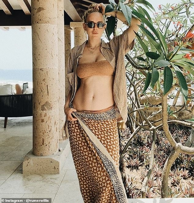 In April, she took to Instagram to share some bikini photos and share how she's trying to embrace the new body that motherhood has given her.