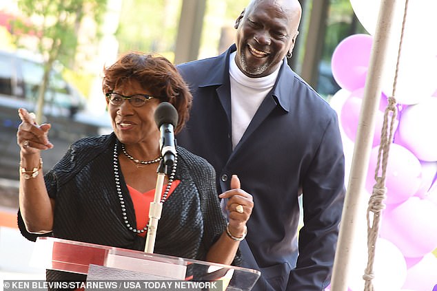 Jordan, whose $10 million donation helped open the three clinics, spoke alongside Deloris at the opening of his latest medical center in Wilmington.