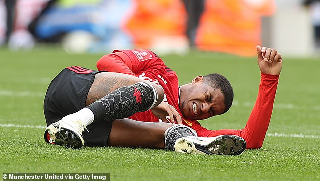 Marcus Rashford also returns to training with the group after suffering an injury