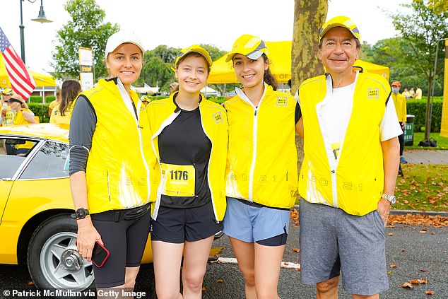 Much of Paulson's anger stems from the fact that she would earn far less than the couple's two daughters through the arrangement. In the photo: the family in August 2021.