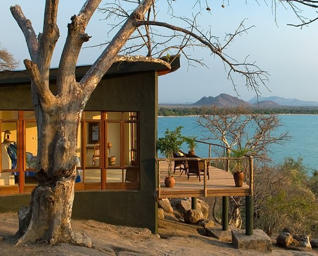 The five-star Pumulani Lodge in Lake Malawi National Park. The name means 