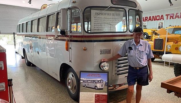 Hill was well known for offering free rides on his 1917 GMC, which is Australia's oldest registered bus.