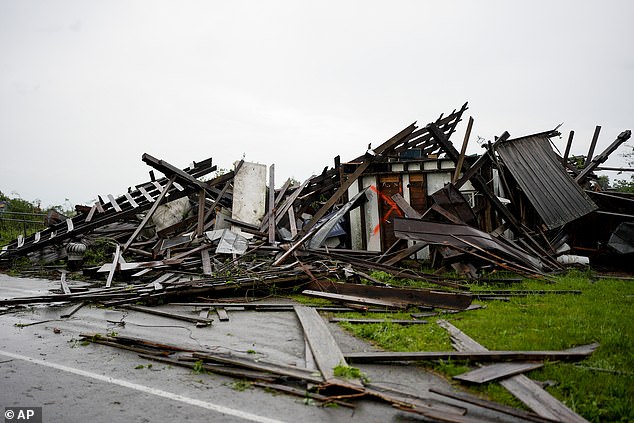 Storm damage was seen in Tennessee on Thursday after a weather system swept through the state earlier in the week.