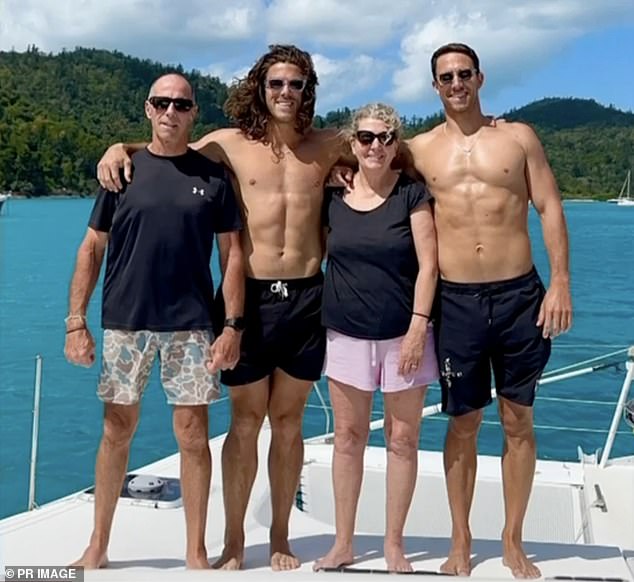 Australian brothers Jake, 30 (right) and Callum Robinson, 33 (center left; pictured with their parents) disappeared without a trace in the Baja California region of Mexico.