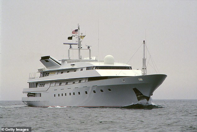 Princess Trump is photographed on July 9, 1988 off the coast of Atlantic City, New Jersey. Trump wanted to dock it in Atlantic City to attract customers to his casinos