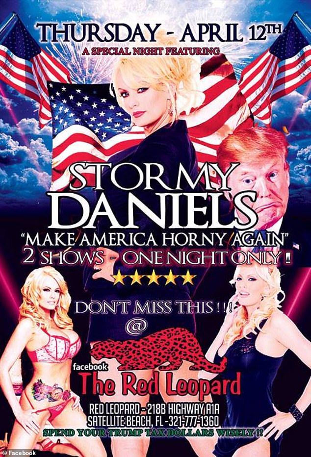 Necheles accused Daniels of trying to cash in on her notoriety with a 'Making America Horny Again' tour after details of her alleged tryst with Trump came to light.