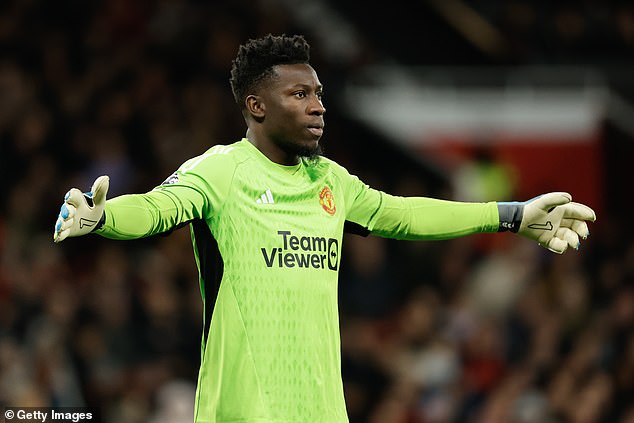 He was replaced by Andre Onana, a £47million signing from Serie A giants Inter Milan.