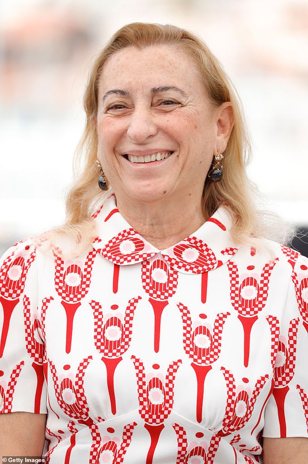 Miuccia, 74, is the granddaughter of Mario Prada, meaning the business is still family-owned after more than a century.