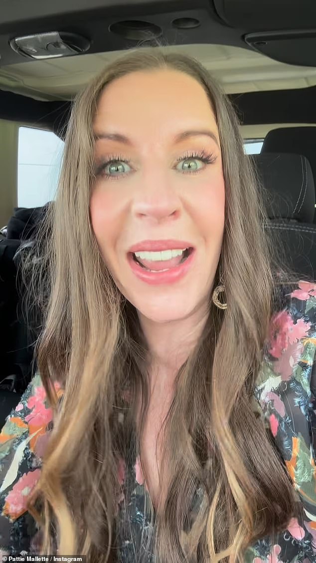 Mallette posted a video of herself smiling at the welcome news while sitting in a vehicle.