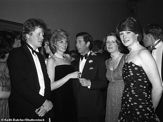 Pictured: Earl Spencer, Princess Diana, King Charles, Lady Jane Fellowes and Lady Sarah McCorquodale at Earl Spencer's 21st birthday party.