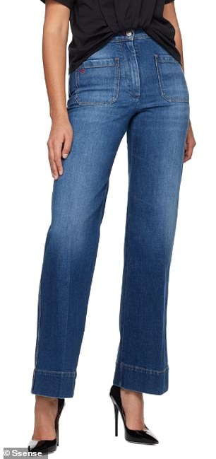 Designer: The budget buy is a perfect copy of Victoria Beckham's Alina Jeans, which are worth a whopping $780.