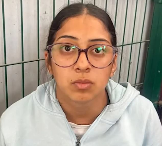 Ari Gisel, 23, is one of three suspects arrested. She is the partner of the also suspect Jesús Gerardo.