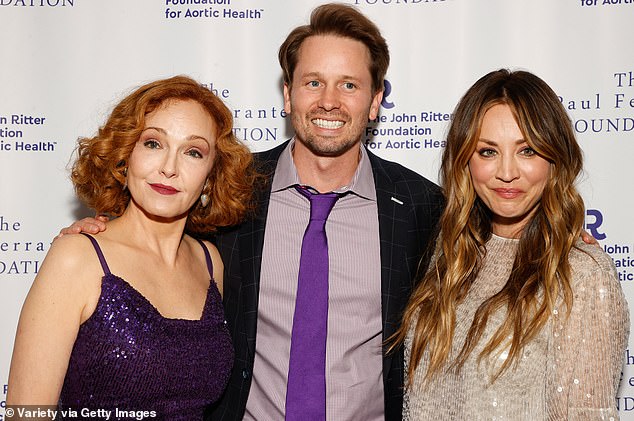 John and Amy's handsome son, Tyler Ritter, 39, who followed his parents into the acting profession, was also present at the star-studded event.