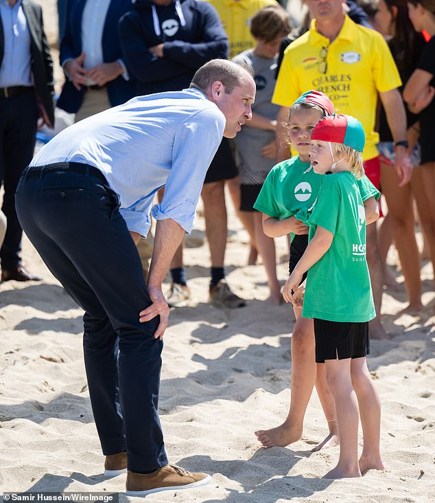 Harry's brother, Prince William, was in Cornwall on Thursday, meeting locals and visiting land he hopes to turn into housing to help the homeless.