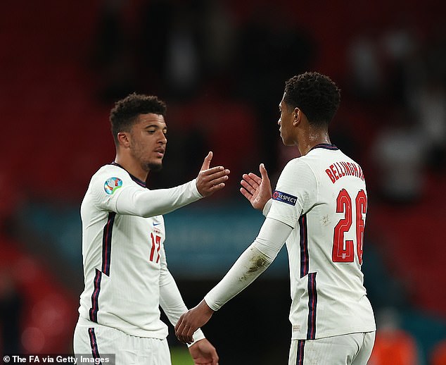 The pair played together for England at Euro 2020, which was played in 2021 due to Covid.