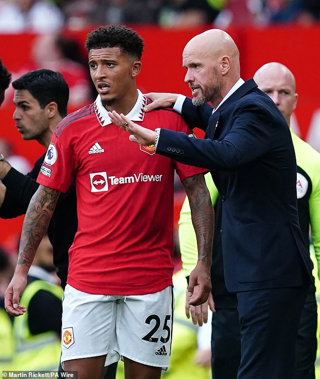 Sancho's refusal to apologize to United manager Erik ten Hag led to his temporary departure from Old Trafford