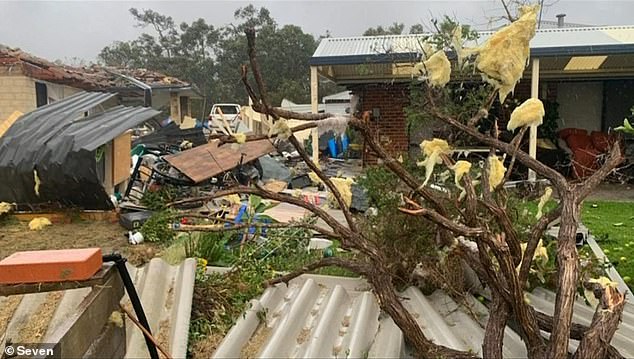 The Bureau of Meteorology issued a severe weather alert for the area at 4.27pm, predicting thunderstorms with damaging winds and rain that could cause flash flooding.