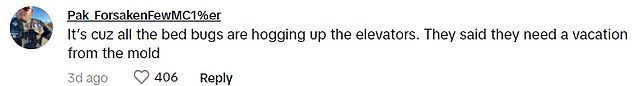 His video received more than 80,700 likes and many comments. One person wrote: 'Circus Circus = Brokie hotel'